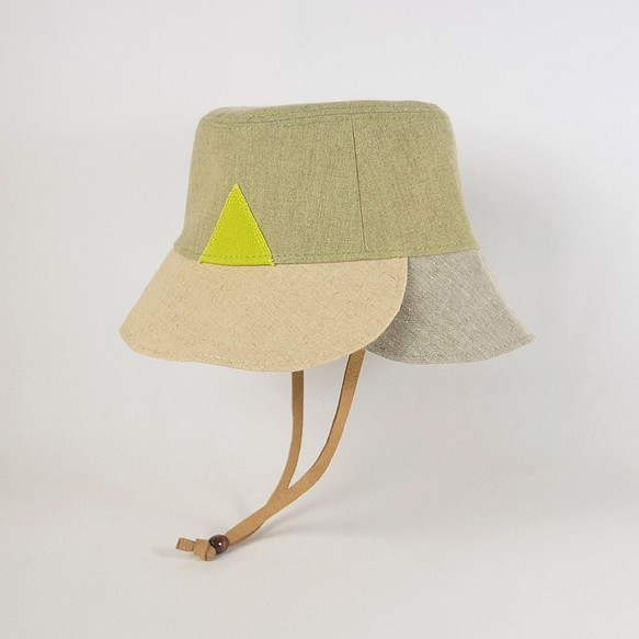 【印象風景】兒童遮陽帽 漁夫帽-涼蔭野營綠 第1張的照片