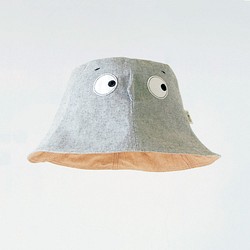 【躲帽帽-水泥灰】輕薄色織棉 成人漁夫帽 第1張的照片