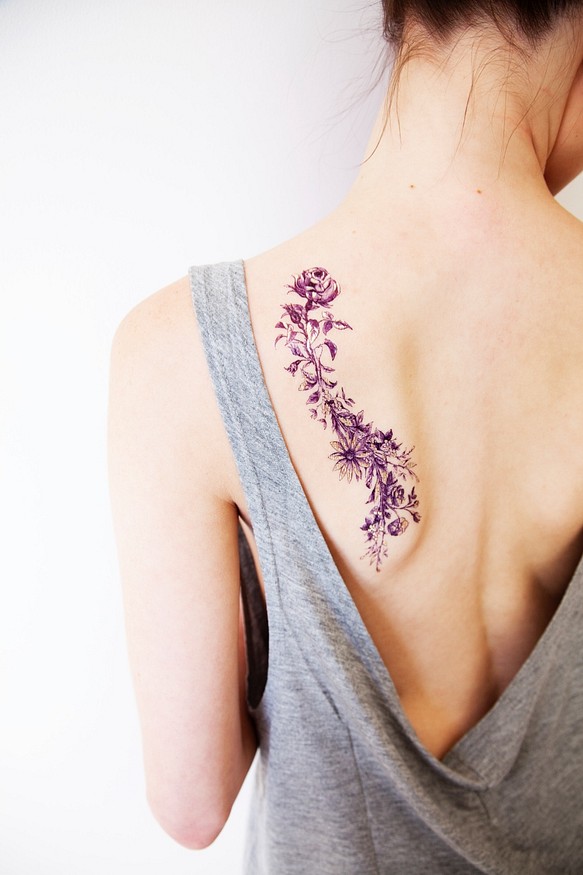【PAPERSELF】Tattoo Me 花圈手環(金) 玫瑰 金屬 刺青 紋身貼紙 Rosy& Daisy Brace 第1張的照片