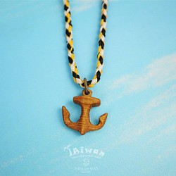 【海洋飾品 Wooden Necklace】海洋原木飾品--海錨 原木項鍊 第1張的照片