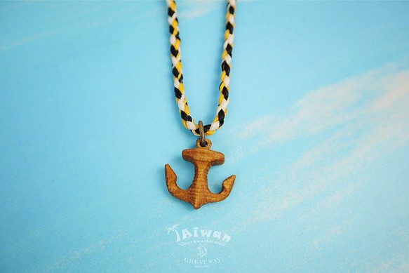 【海洋飾品 Wooden Necklace】海洋原木飾品--海錨 原木項鍊 第1張的照片