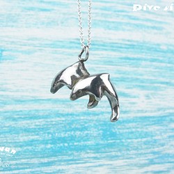 925銀海洋潛水銀飾--雙海豚項鍊 Ⅰ 第1張的照片