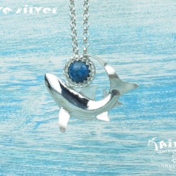 【Diving silver】925銀海洋潛水銀飾--磷灰石鯊魚墜飾 第1張的照片