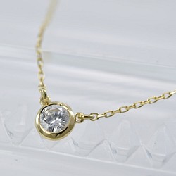 実店舗にて販売済　K18YGダイヤモンド0.16ct ネックレス(G-N004) 1枚目の画像