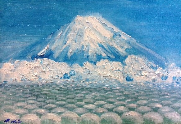 『富士山』油絵