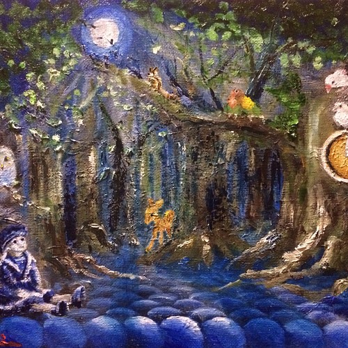 森の鳩時計 油絵 絵画 アトリエ風の通 Etsuki Misu 通販 Creema クリーマ ハンドメイド 手作り クラフト作品の販売サイト