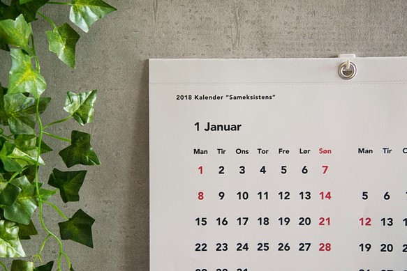 2018 Kalender “Sameksistens” A3/Norsk 1枚目の画像
