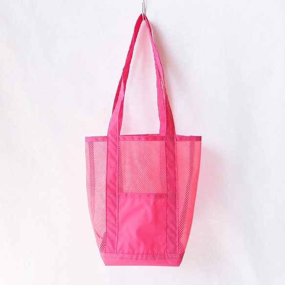 環保袋子袋網袋（粉紅色） 第1張的照片