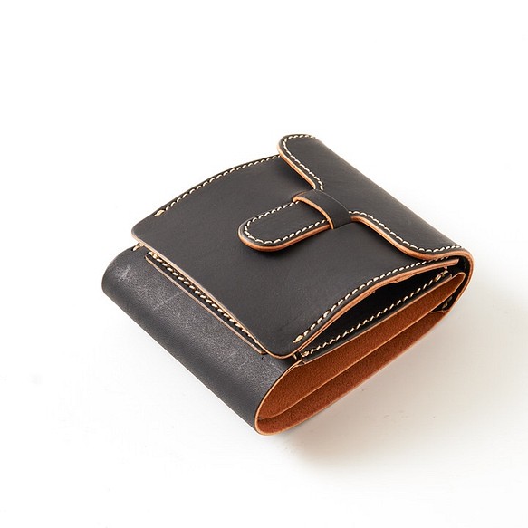 差し込みレザー財布/Color:Black - ミニ財布・コンパクト財布