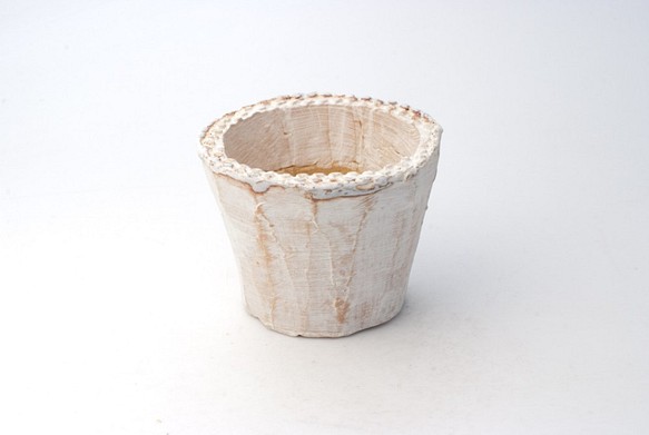陶器製（2.5号ポット相当）多肉植物の欲しがる植木鉢 SMS-5382 1枚目の画像