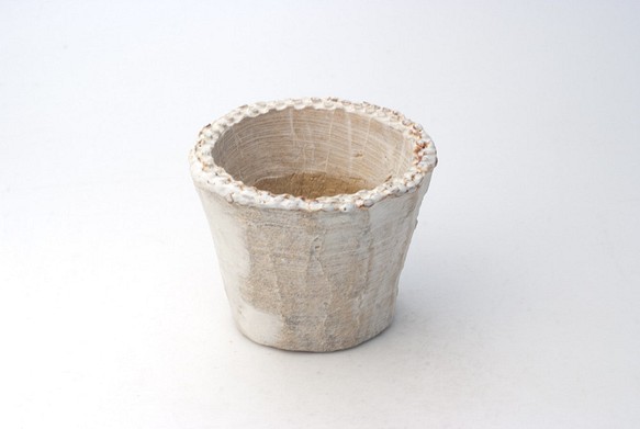 陶器製（2.5号ポット相当）多肉植物の欲しがる植木鉢 SMS-5386 1枚目の画像