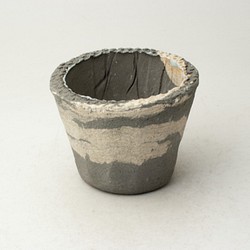 陶器製（２号ポット相当）　植木鉢　 AASc-ミカゲ-6574グリーン 1枚目の画像