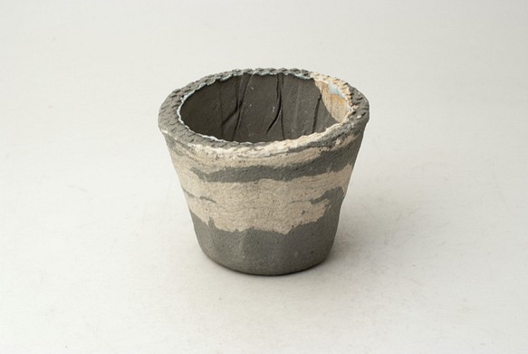 陶器製（２号ポット相当）　植木鉢　 AASc-ミカゲ-6574グリーン 1枚目の画像