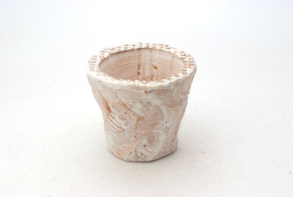 陶器製（2号ポット相当）多肉植物の欲しがる植木鉢 OPSS-8023 1枚目の画像