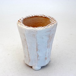 陶器製（２号ポット相当）多肉植物の欲しがる植木鉢 AAMh-8854 1枚目の画像