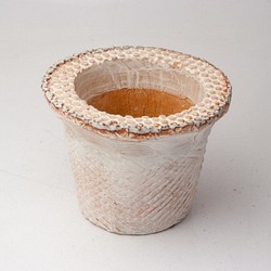 陶器製（2.5号ポット相当）　多肉植物の欲しがる植木鉢 nsscd-ピンク-1143 1枚目の画像
