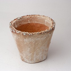 陶器製（3号ポット相当）　多肉植物の欲しがる植木鉢 smm-1491 1枚目の画像