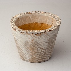 陶器製（2.5号ポット相当）　多肉植物の欲しがる植木鉢 SMSc-ブラウン-1802 1枚目の画像
