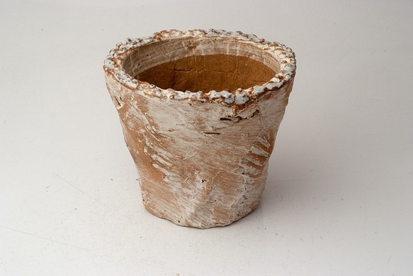 陶器製（2.5号ポット相当）　多肉植物の欲しがる植木鉢 OPS-1929 1枚目の画像