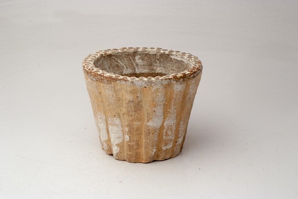 陶器製（2.5号ポット相当）　多肉植物の欲しがる植木鉢 SMSc-2978イエロー 1枚目の画像