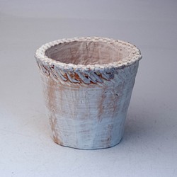 陶器製（2.5号ポット相当）　多肉植物の欲しがる植木鉢 NSS-4888 1枚目の画像
