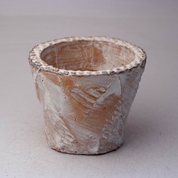 陶器製（2.5号ポット相当）　多肉植物の欲しがる植木鉢 OPS-4909 1枚目の画像