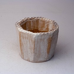 陶器製（2.5号ポット相当）多肉植物の欲しがる植木鉢 KEM-4922 1枚目の画像