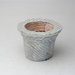 陶器製（２号ポット相当）　多肉植物の欲しがる植木鉢 AAScd-4981ブルー 1枚目の画像