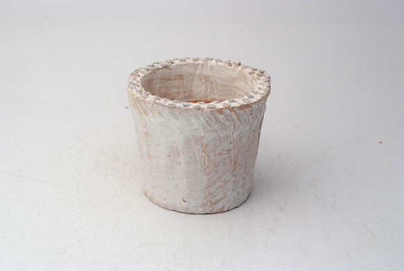 陶器製（2号ポット相当）　多肉植物の欲しがる植木鉢 NSSS-5298 1枚目の画像