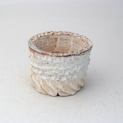 陶器製（２号ポット相当）　多肉植物の欲しがる植木鉢 PRc-3338イエロー 1枚目の画像