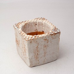 陶器製（２号ポット相当）多肉植物の欲しがる植木鉢 KKS-6078 1枚目の画像