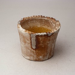 陶器製（2.5号ポット相当）　多肉植物の欲しがる植木鉢 SMS-6570 1枚目の画像