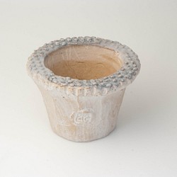 陶器製（２号ポット相当）pots鉢 AAScd-7628ブルー 1枚目の画像