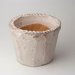 陶器製（3号ポット相当）多肉植物の欲しがる植木鉢 SMM-7949 1枚目の画像