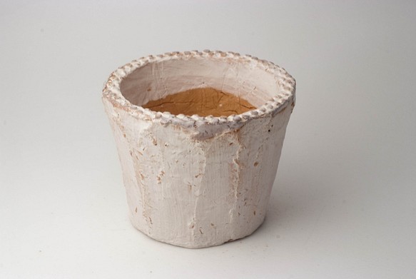 陶器製（3号ポット相当）多肉植物の欲しがる植木鉢 SMM-7949 1枚目の画像