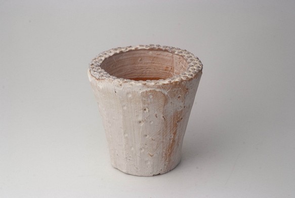 陶器製（２号ポット相当）多肉植物の欲しがる植木鉢 AAM-8023 1枚目の画像