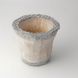陶器製　多肉植物の欲しがる植木鉢 ICSc-8180ブルー 1枚目の画像