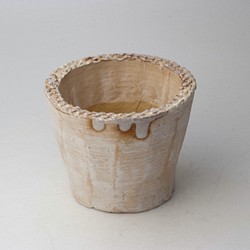 陶器製（3号ポット相当）多肉植物の欲しがる植木鉢 SMM-8843 1枚目の画像