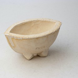 陶器製　多目的自由な植木鉢 CVc-ミカゲホワイト-88 1枚目の画像