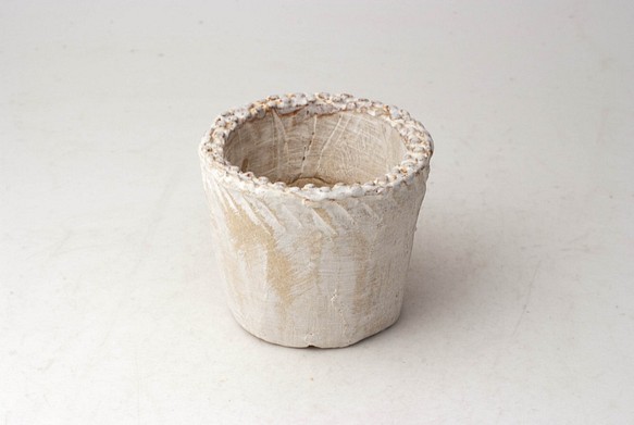 陶器製（2号ポット相当）多肉植物の欲しがる植木鉢 NSSS-3186 1枚目の画像