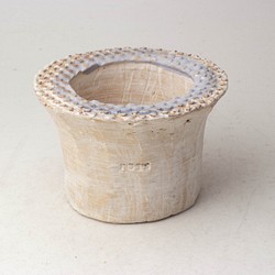 陶器製（2号ポット相当）多肉植物の欲しがる植木鉢 PScd-3215ブルー 1枚目の画像