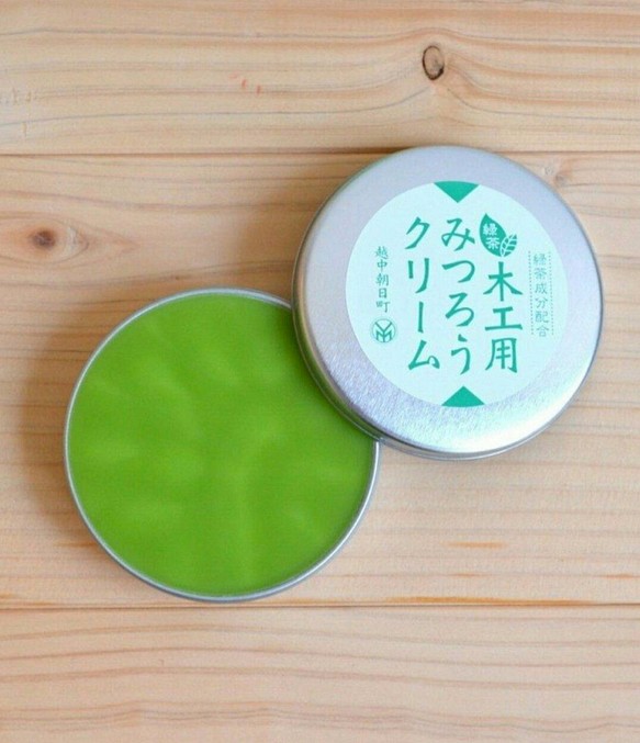 微森林．日本原裝進口天然蜜蠟霜 木製品 木工用 綠茶 40 g 木器保養 木頭保養 第1張的照片