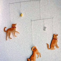 Dogモビール ペーパータイプ　３匹 1枚目の画像