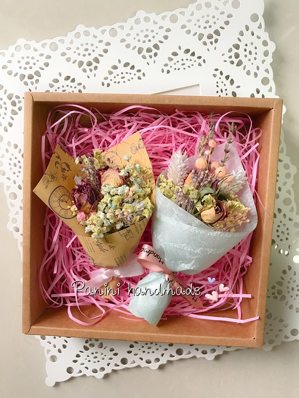 Panini handmade 乾燥花束禮盒 mini乾燥花束 花禮 第1張的照片