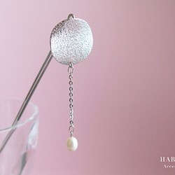 かんざし　小満月真珠/淡水パール 1枚目の画像