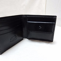 ブライドルレザー二つ折り財布 レザー 革小物 1枚目の画像