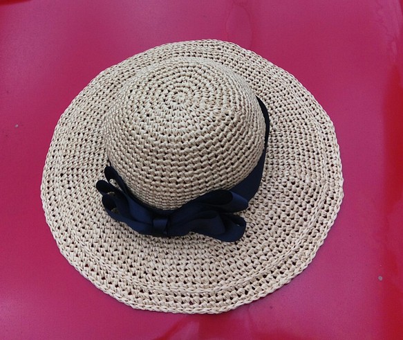 Buliannuoの手作りの布/ラフィー大弓麦藁帽子/キャップ設計マニュアル 1枚目の画像