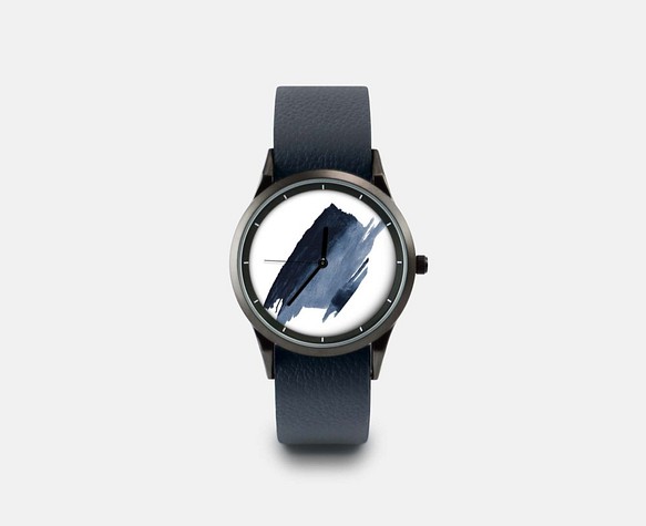 插畫X手錶-《時間印記》- 簡單藍 第1張的照片