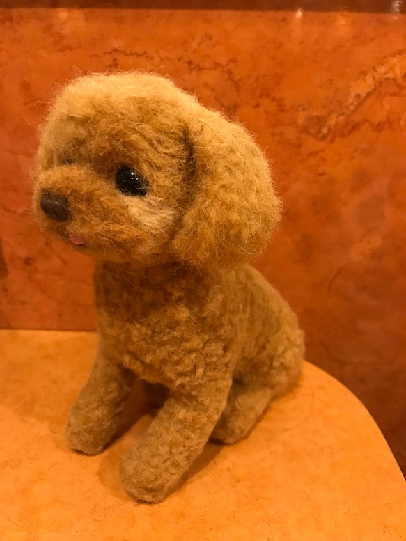 オーダー トイプードル 羊毛フェルト 犬 ハンドメイド ぬいぐるみ