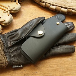 Leather Key Case - Gentle Black 1枚目の画像